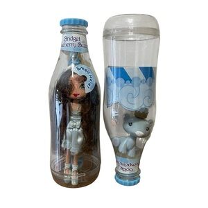 Yummi Land Smoothie Soda Pop Doll Pet 2 Pc Set Bridget Blueberry Buzz Goldie